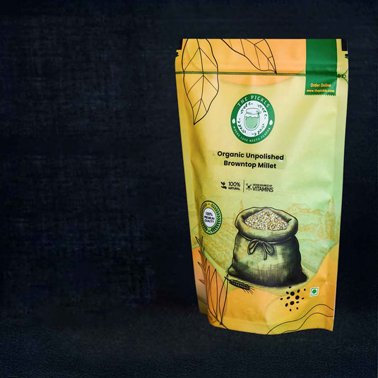 Organic Unpolished Browntop Millet