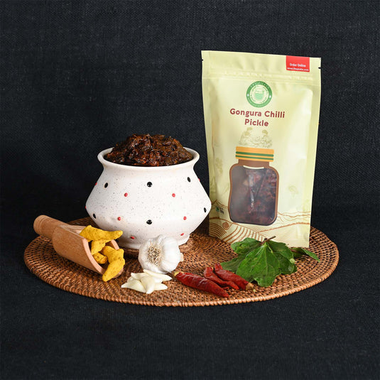 Gongura Chilli Pickle (గోంగూర,ಗೊಂಗುರ)